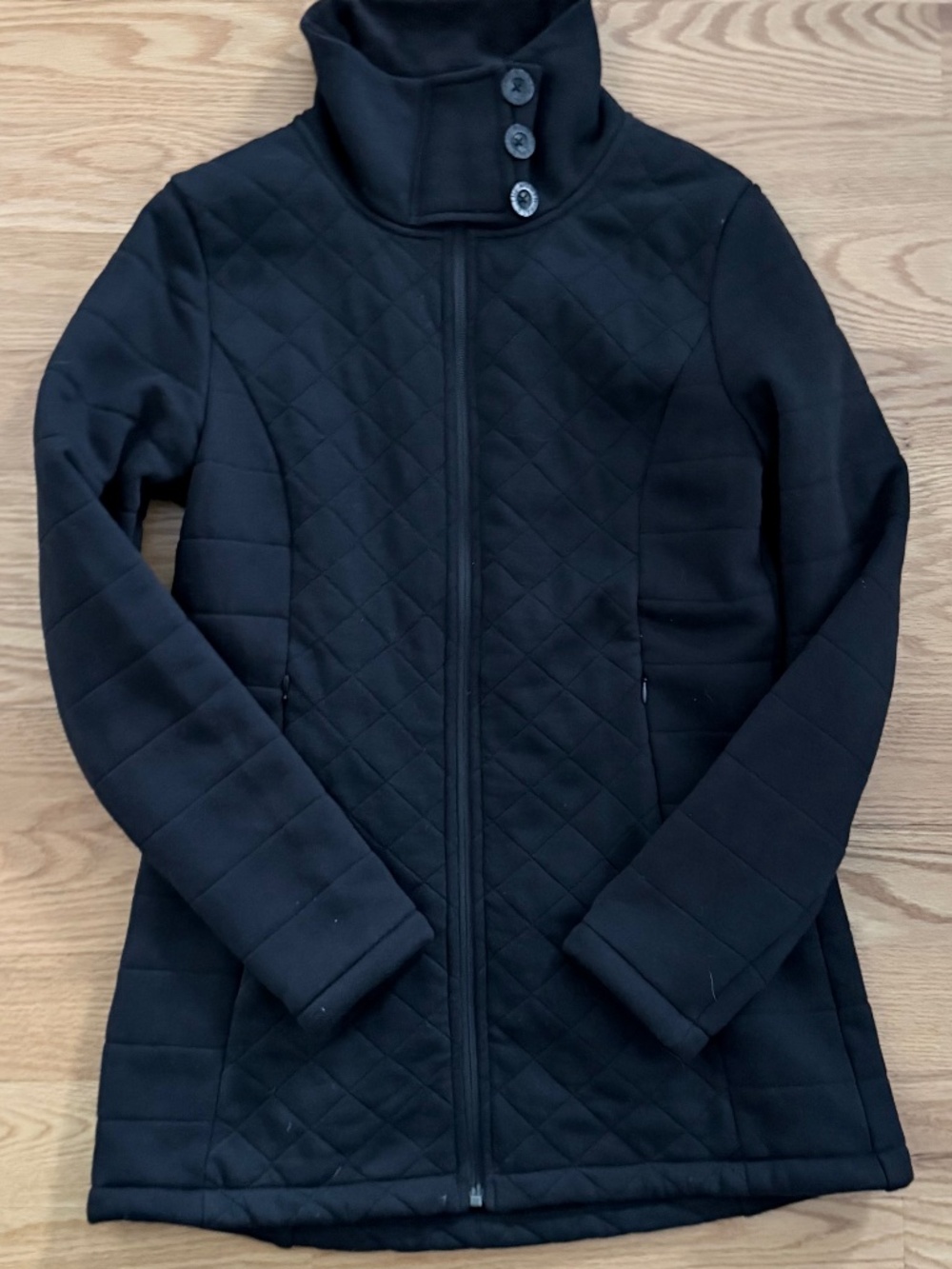 The North Face NWOT Caroluna Black Quilted Fleece Jacket (M)